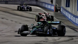 Lance Stroll laboured to 13th in the Singapore GP