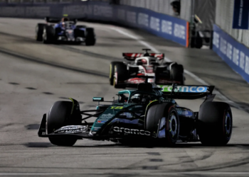 Lance Stroll laboured to 13th in the Singapore GP