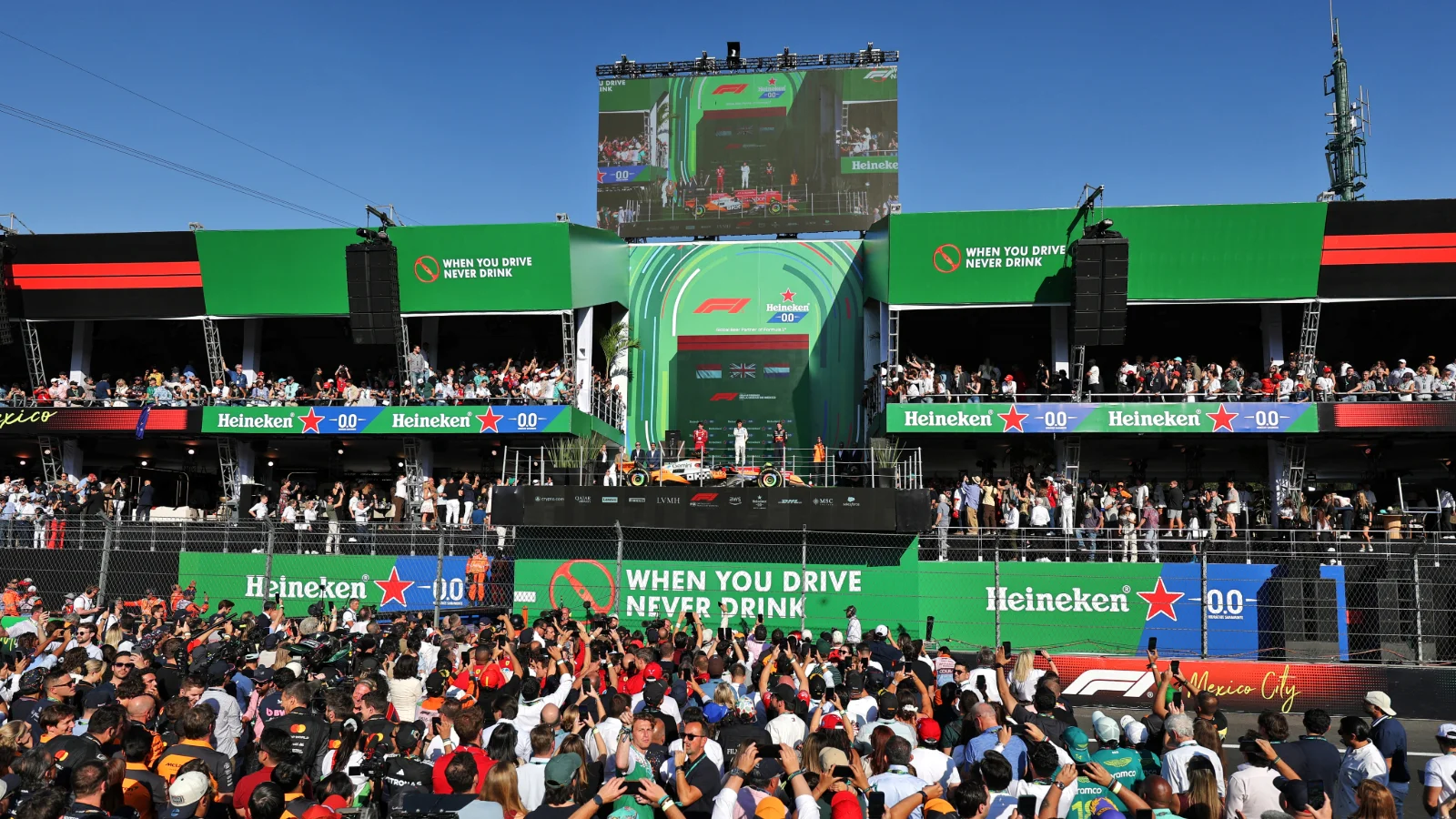 Lando Norris was booed throughout the weekend in Mexico