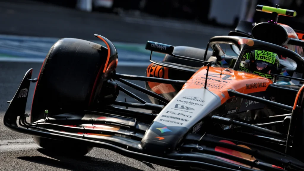 Lando Norris took pole position for the F1 Mexico GP