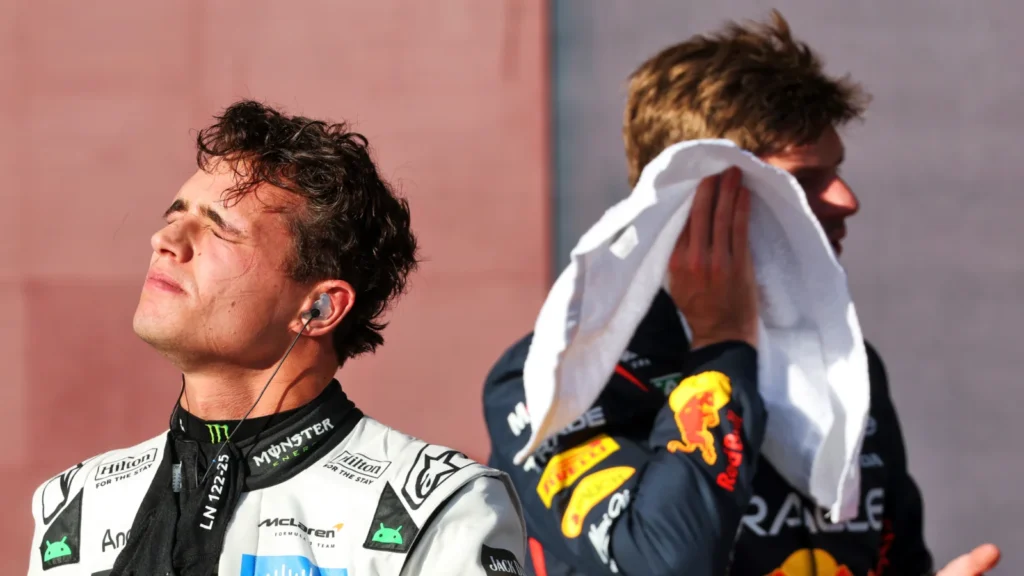 Lando Norris missed out on pole at the US GP to Max Verstappen