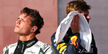 Lando Norris missed out on pole at the US GP to Max Verstappen