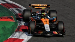 Lando Norris secured a dominant pole position in Mexico City