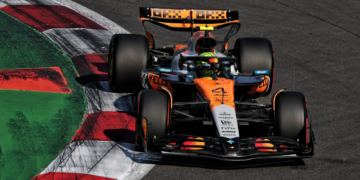 Lando Norris secured a dominant pole position in Mexico City