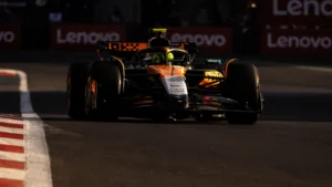 Lando Norris was fourth-fastest in FP2 for the Mexico GP