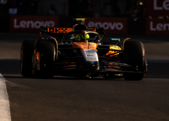 Lando Norris was fourth-fastest in FP2 for the Mexico GP