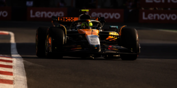 Lando Norris was fourth-fastest in FP2 for the Mexico GP