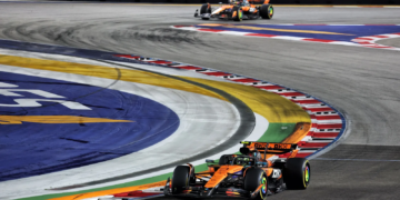 Lando Norris was allowed to retain third over Oscar Piastri in Singapore