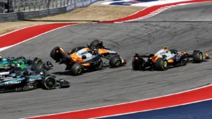 Oscar Piastri and Lando Norris collided in the US GP Sprint