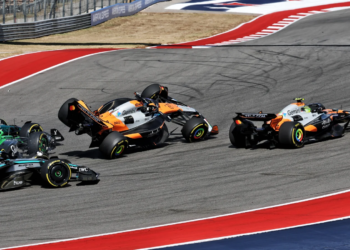 Oscar Piastri and Lando Norris collided in the US GP Sprint