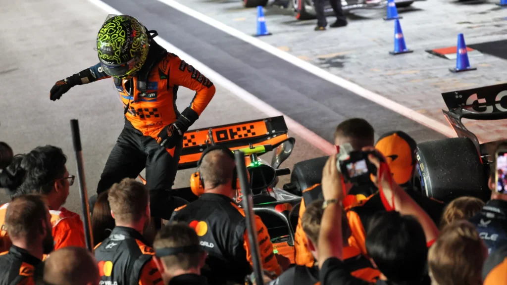 Lando Norris took the last step on the podium in Singapore
