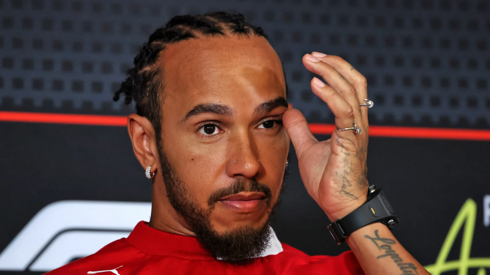 Lewis Hamilton has admitted rumours linking Christian Horner to Ferrari have been a distraction