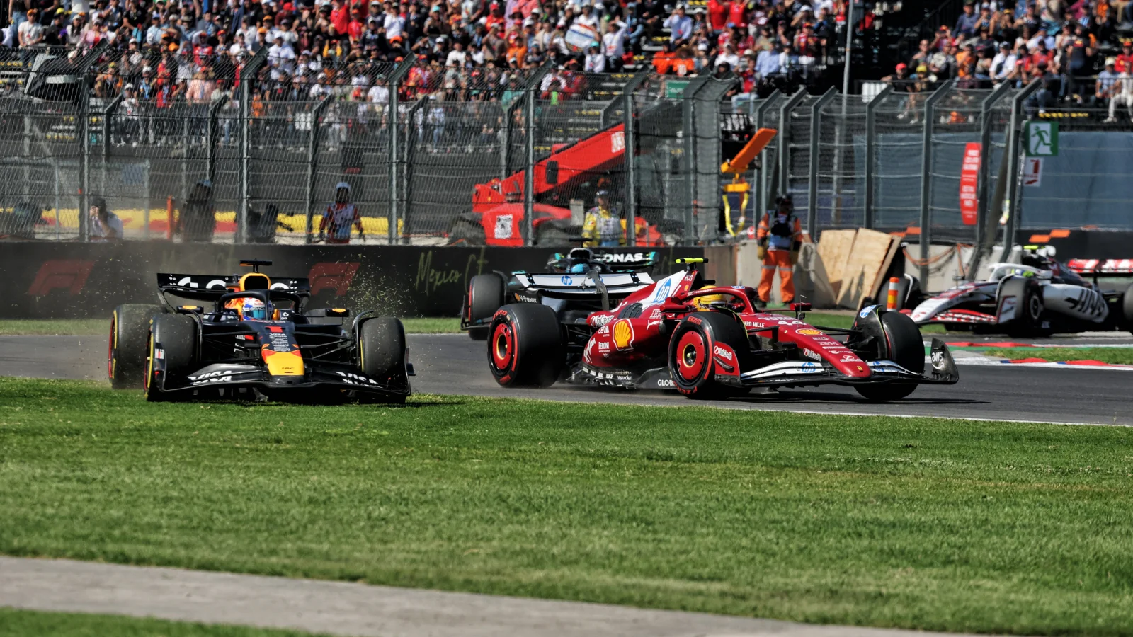 Lewis Hamilton was penalised in the F1 Mexico GP