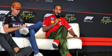 Lewis Hamilton would struggle against Max Verstappen in the same car, according to Sergio Perez