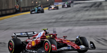 Lewis Hamilton nursed his Ferrari to the finish in Singapore