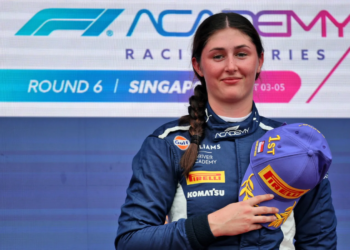 Lia Block claimed her maiden F1A win in Singapore
