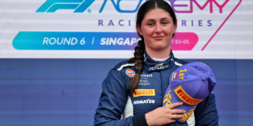 Lia Block claimed her maiden F1A win in Singapore