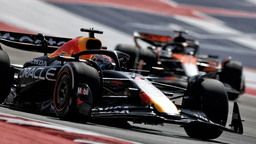 Max Verstappen beat both McLarens to pole for the COTA Sprint