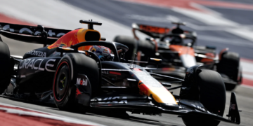 Max Verstappen beat both McLarens to pole for the COTA Sprint