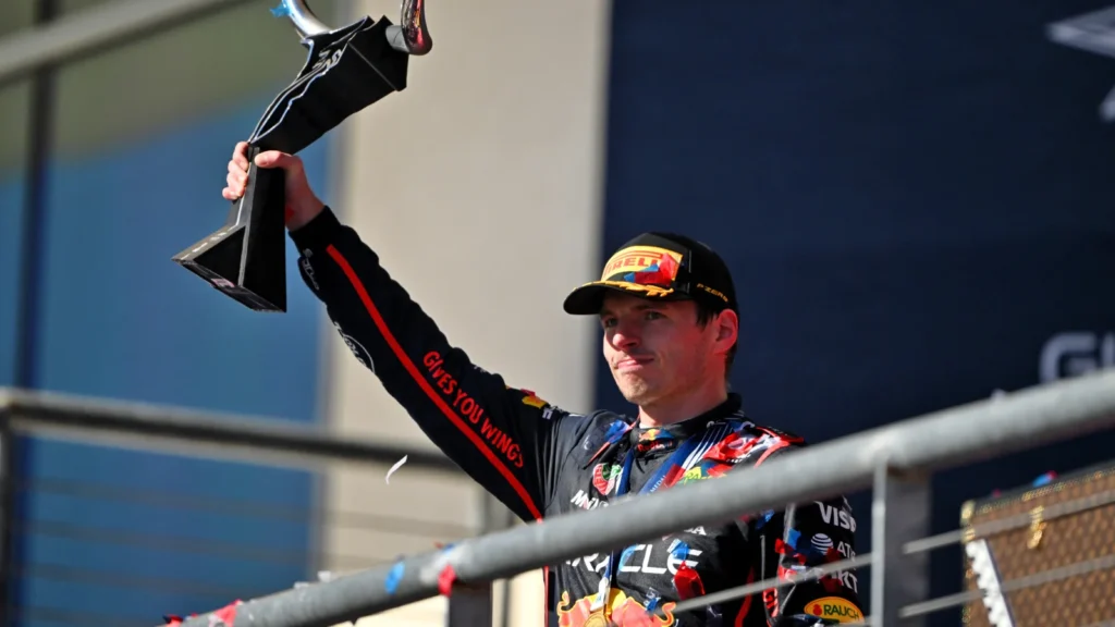 Max Verstappen boosted his title hopes with victory in the US GP