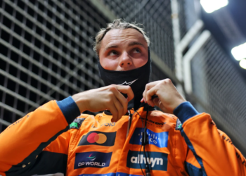Oscar Piastri's point lead stands at 14 points with five races to go
