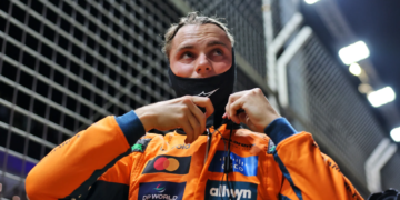 Oscar Piastri's point lead stands at 14 points with five races to go