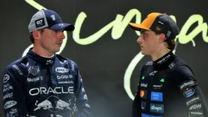 Max Verstappen's Red Bull will line up second on the grid for the Singapore GP, ahead of McLaren's Oscar Piastri
