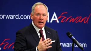 Tim Mayer announced he has been forced to withdraw from the race to become FIA president