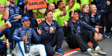 Williams achieved its first podium since 2021 in Baku