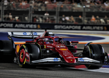 Charles Leclerc (MON) Ferrari SF-25. 03.10.2025. Formula 1 World Championship, Rd 18, Singapore Grand Prix, Marina Bay Street Circuit, Singapore, Practice Day.