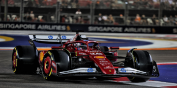 Charles Leclerc (MON) Ferrari SF-25. 03.10.2025. Formula 1 World Championship, Rd 18, Singapore Grand Prix, Marina Bay Street Circuit, Singapore, Practice Day.