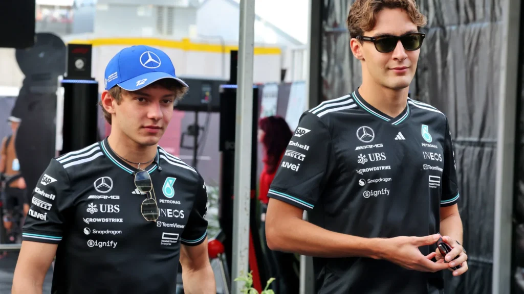 The extension of George Russell and Kimi Antonelli were impacted by the attempted signing of Max Verstappen by Toto Wolff