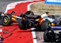 The McLaren duo were eliminated on the first lap of the US GP Sprint