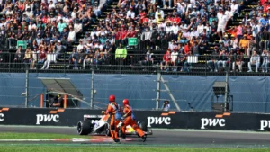 Liam Lawson encountered marshals on track in Mexico