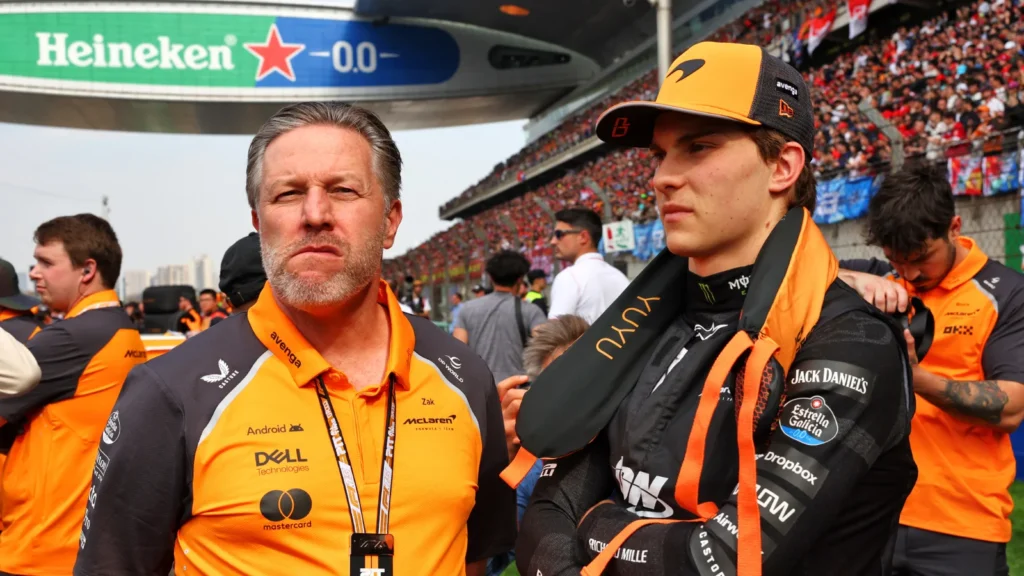 Zak Brown has denied he wasn't involved in signing Oscar Piastri