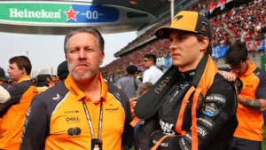 Zak Brown has denied he wasn't involved in signing Oscar Piastri