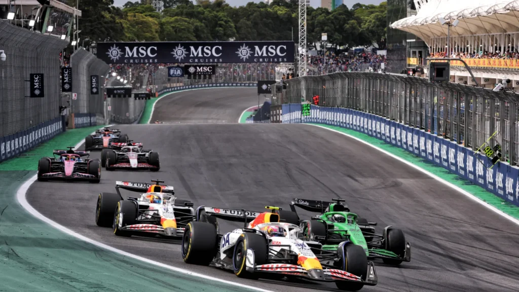 Liam Lawson Brazilian Grand Prix one-stop strategy call