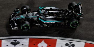 George Russell rued a steering issue costing him pole in Las Vegas