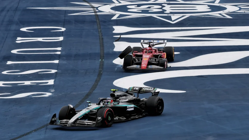 Charles Leclerc retired, but Kimi Antonelli was able to continue