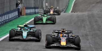 Max Verstappen went from the pit lane to the podium in Brazil