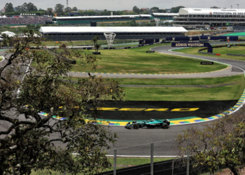 The drivers had a single practice session in Brazil