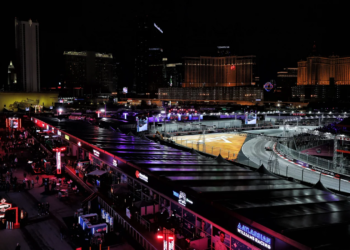 Qualifying in Las Vegas took place in the wet