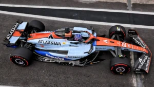 The FIA will mandate teams to have less exposed carbon on their liveries in 2026