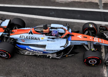 The FIA will mandate teams to have less exposed carbon on their liveries in 2026