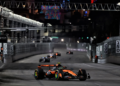 Lando Norris took second in the Las Vegas GP, but extended his championship lead