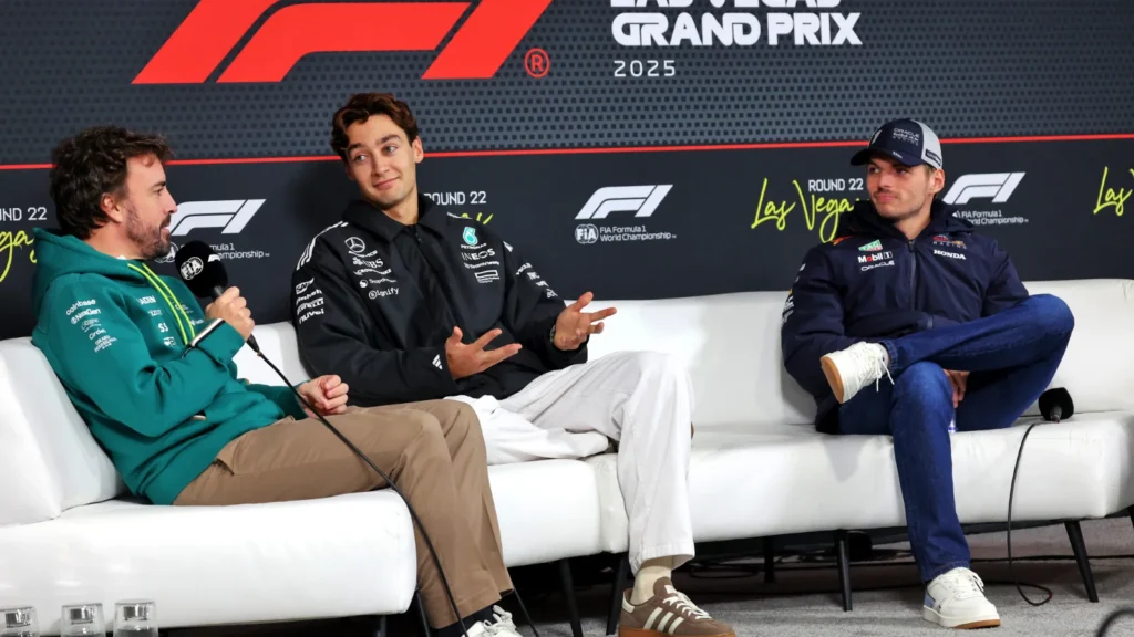 Fernando Alonso and Max Verstappen traded compliments ahead of this weekend's Las Vegas GP