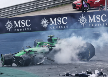 Gabriel Bortoleto crashed heavily on the last lap of the F1 Brazil GP Sprint