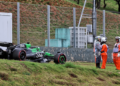 Gabriel Bortoleto retired on the opening lap of the Brazil GP