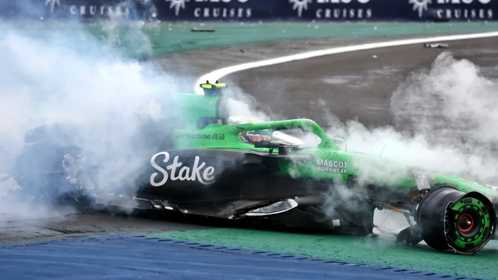 Gabriel Bortoleto also had a huge shunt on home soil in Brazil