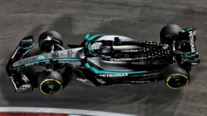 George Russell has pinpointed Red Bull as Mercedes' main threat in Las Vegas